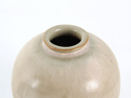 Scandinavian ceramics. Round vase by Royal Copenhagen. 