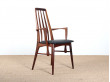 Scandinavian rosewood armchair  Eva  