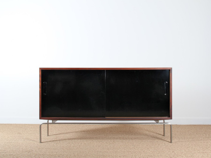 Rosewood sideboard with sliding doors