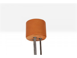 Counterweight leather pendant lamp