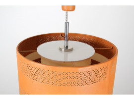 Counterweight leather pendant lamp