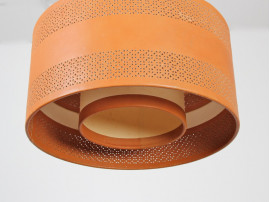 Counterweight leather pendant lamp