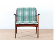 Paire de fauteuil scandinave en acajou