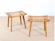 Scandinavian stool or ottoman