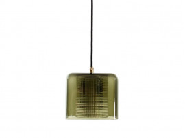 Smoked glass pendant lamp