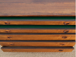 Wall cabinet in rosewood (1)