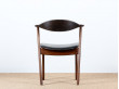 Desk chair in rosewood