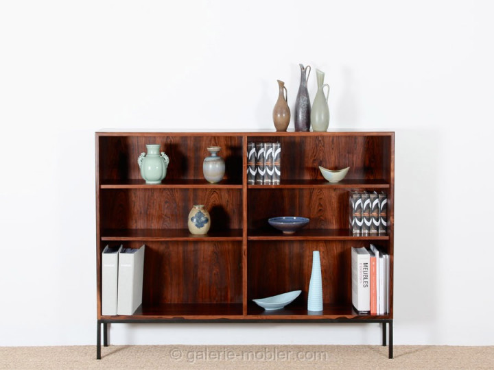 Scandinavian bookcase in Rio rosewood
