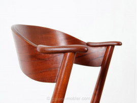 Pair of Scandinavian desk teak chairs