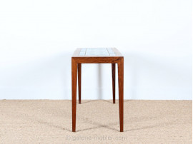 Coffee table / console in rosewood and ceramic tiles top