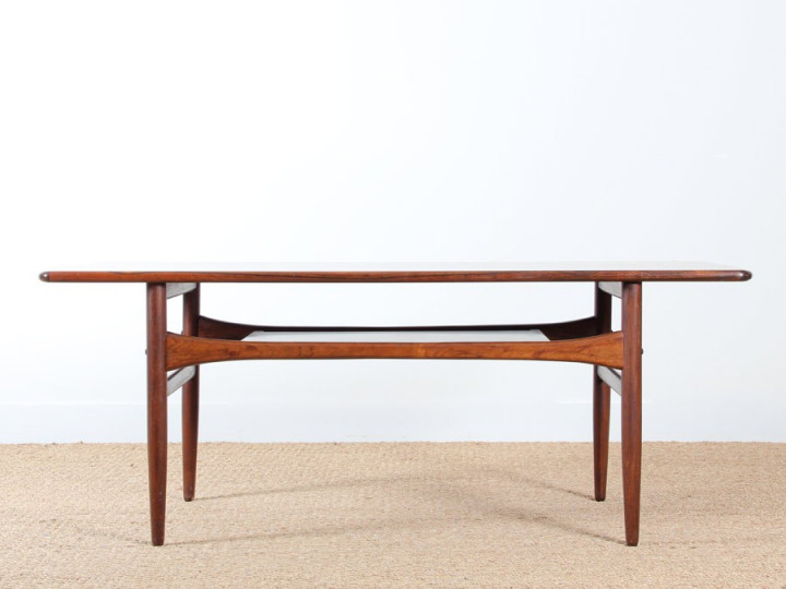 Scandinavian occasional table in rosewood