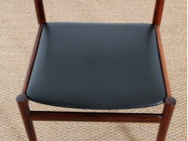 Set of 6 Scandinavian chairs in Rio rosewood