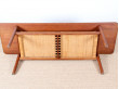 Scandinavian coffee table in oak and cane by Hans Wegner