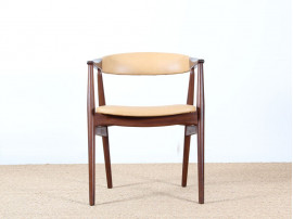 Scandinavian desk chair in teak