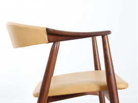 Scandinavian desk chair in teak