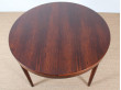 Scandinavian round dining table in rosewood 6/10 seats.