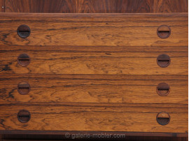 Mid century modern danish wall system in Rio rosewood