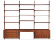 Mid century modern danish wall system in Rio rosewood