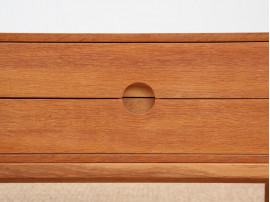 Scandinavian oak chest of drawers