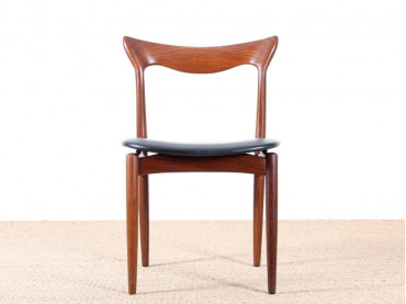 Set of 4 scandinavian chairs in teak designed by Henry Walter Klein