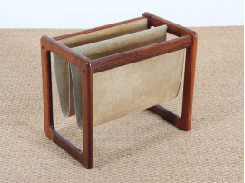 Scandinavian magazine rack in rosewood