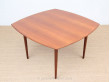 table carrée en teck à rallonges de H.W. klein 12 personnes design danois vintage