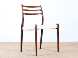 suite de 6 chaises 78 de niels O. Moller palissandre de rio design danois design scandinave neuf