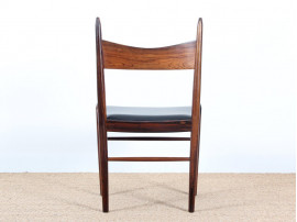 Suite de 4 chaises en palissandre de rio design scandinave