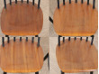 Suite de 4 chaises scandinaves modèle Fanett 