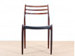 Suite de 6 chaises scandinaves en palissandre de Rio N° 78