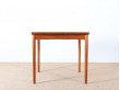 Danish teak game table with reversible top