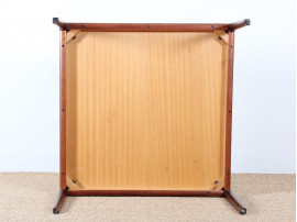 Table basse scandinave carrée en palissandre de Rio