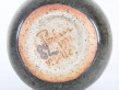 Unique stoneware vase brown glaze. Rolf Palm, own studio, Mölle, Höganäs, 1971. 