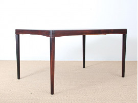Danish mid-century modern dining table in Rio rosewood by H. W. Klein