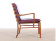 Danish mid-century modern pair of PJ149 colonial chairs in Rio rosewood