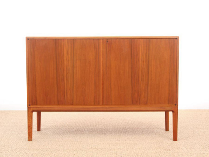 Danish mid-century modern small side board in teak by Bertil Fridhagen