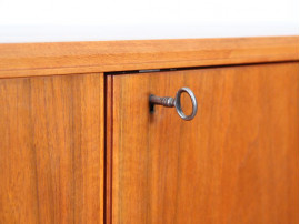 Danish mid-century modern small side board in teak by Bertil Fridhagen