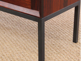 Mid-Century Modern Danish vitrine bookcase in Rio rosewood
