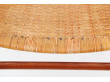 Cow horn chair in teak by Hans Wegner for Johannes hansen