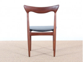 Set of 4 scandinavian chairs in teak designed by Henry Walter Klein
