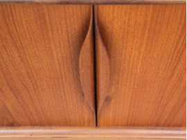 Long Scandinavian sideboard in teak by Johannes Ansersen