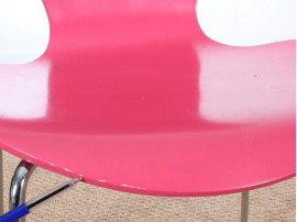 Mid-Century Modern scandinavian set of 4 chairs model 7 by Arne Jacobsen
