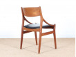 Mid-Century Modern scandinavian set of 4 chairs in teak by Vestervig Eriksen