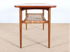 Mid-Century Modern scandinavian coffee table in teak and oak