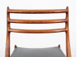 Set of 6 Scandinavian rosewood chairs N° 78 by  Niels O. Møller