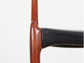 Set of 6 Scandinavian rosewood chairs N° 78 by  Niels O. Møller
