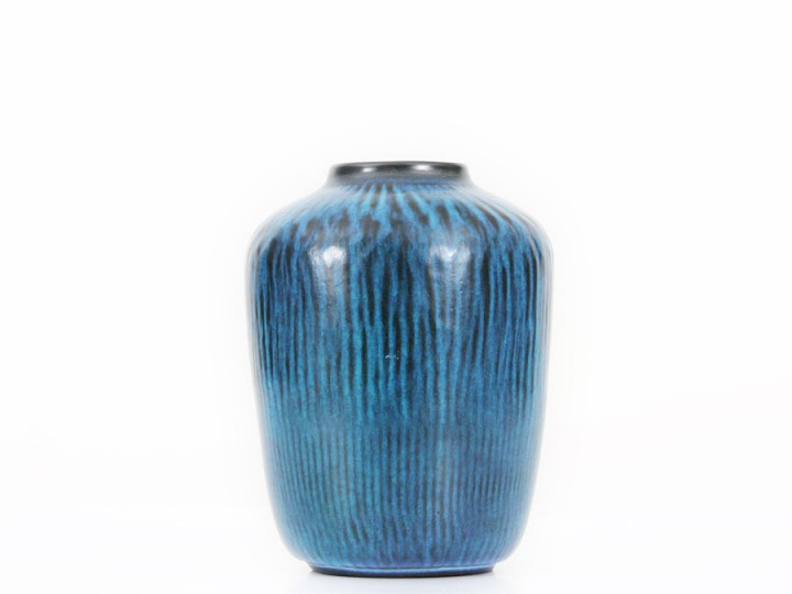 Mid-century modern Turquoise Vase model 5078 by Gunnar Nylund for Nymolle 