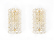 Mid century modern pair of wall lamp model Cristal design  by Carl Fagerlund