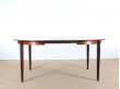 Mid-Century Modern scandinavian dining table in Rio rosewood 4/8 seats
