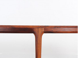 Danish mid-century modern coffe table in Rio rosewood by Johannes Andersen